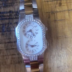 COPY - Philip Stein Teslar Stainless Steel + Yellow Gold Ban Pave DIamond Bezel…